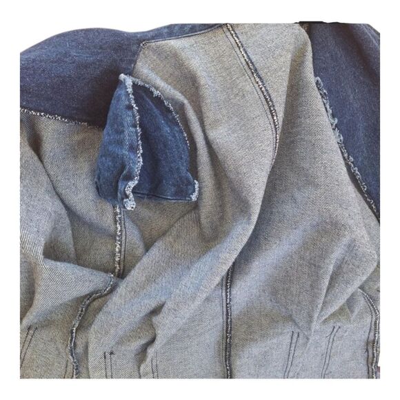 Vintage Circle S Dallas Texas Western Wear Denim Blazer Jacket Dolman Sleeve USA - Picture 9 of 9